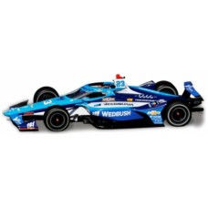 IXIND18030 - 1/18 DALLARA DW12 BLUE INDYCAR 2025 NO.23 DREYER REINBOLD RACING/CUSICK WEDBUSH SECURITIES
