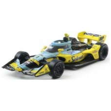 IXIND64019 - 1/64 NTT INDYCAR NO.21 CHRISTIAN RASMUSSEN/ED CARPENTER RACING TBD (ROAD)BLUE/YELLOW 25