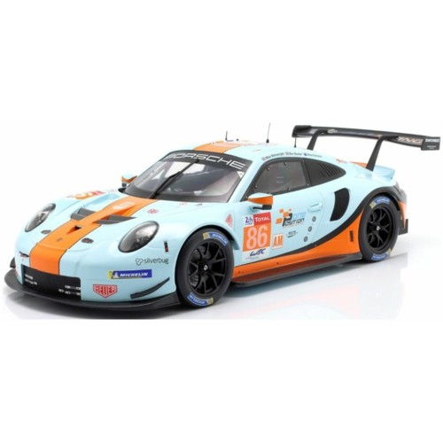 IXLEGT12008 - 1/12 PORSCHE 911 (991) RSR NO.86 24H LE MANS 2018 GULF RACING WAINWRIGHT/BARKER/DAVISON