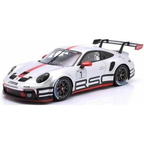IXLEGT1823CUP5 - 1/18 PORSCHE 911 (992) GT3 CUP NO.1 TRACK EXPERIENCE 2023 SILVER RED