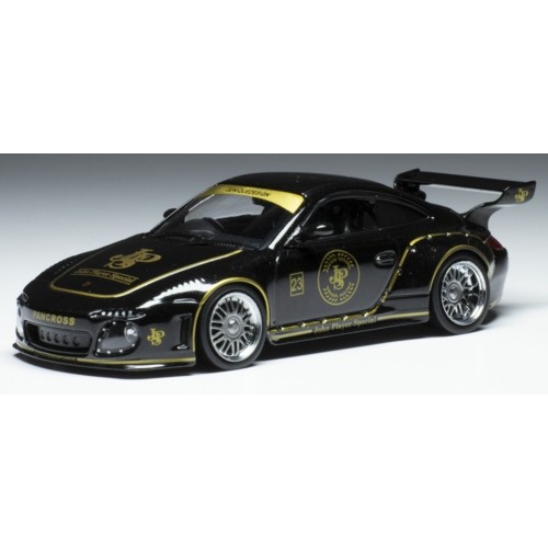 IXMOC319 - 1/43 PORSCHE OLD AND NEW 997BLACK JOHN PLAYER SPECIAL BASIS 911 997 NO.23