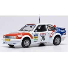 IXRAC452B - 1/43 FORD ESCORT MK III RS TURBO HUNSRUCK RALLY 1985 NO.35 S.ANDERVANG/A.SCHOONENWOLF