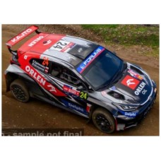 IXRAM1018CHILE - 1/43 TOYOTA GR YARIS RALLY 2 RALLYE CHILE 2025 NO.24 K.KAJETANOWICZ/M.SZCZEPANIAK