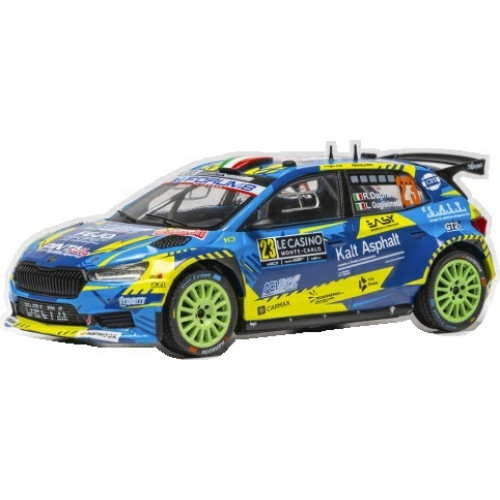 IXRAM1031 - 1/43 SKODA FABIA RALLY2 RALLYE MONTE CARLO 2026 NO.23 R. DAPRA/L. GUGLIELMETTI