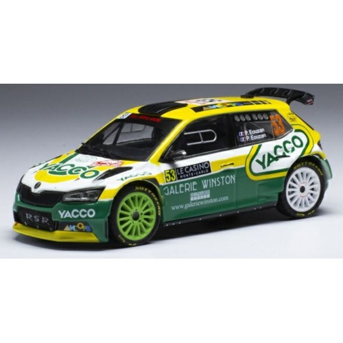 IXRAM790 - 1/43 SKODA FABIA RALLY 2 EVO NO.53 RALLY MONTE CARLO 2021 P.EOUZAN/P.EOUZAN