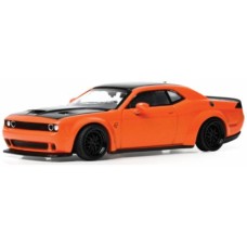 IXU64RDC001 - 1/64 DODGE CHALLENGER SRT HELLCAT ORANGE/BLACK 2019