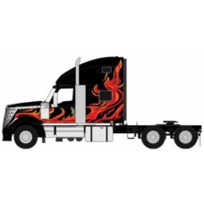 IXU64TR008 - 1/64 INTERNATIONAL LONESTAR BLACK W/FLAMES 2010