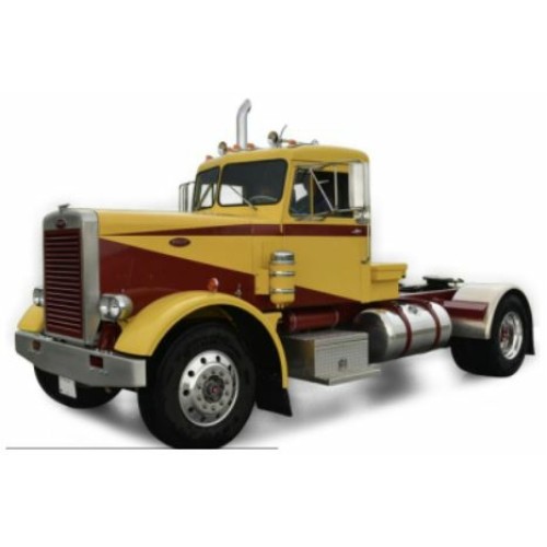 IXU64TR012 - 1/64 PETERBILT 281 YELLOW/RED 1963