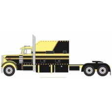 IXU64TR037 - 1/64 PETERBILT 379 YELLOW AND BLACK 2002