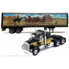 IXU64TRTR004S - 1/64 KENWORTH W900 BLACK/GOLD