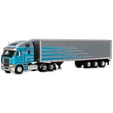 IXU64TRTR014M - 1/64 FREIGHTLINER ARGOSY BLUE/GREY 2002