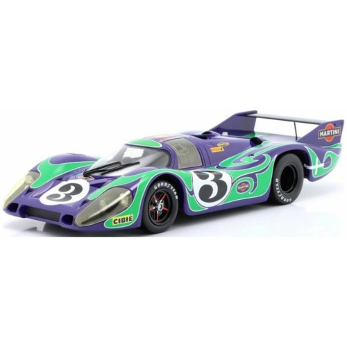 IXW18034002 - 1/18 PORSCHE 917 LONG TAIL NO.3 HIPPIE RACE VERSION - 24H LE MANS 1970 LARROUSSE/KAUHSEN