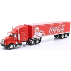 IXW83431002 - 1/43 KENWORTH T600 SEMI-TRAILER TRUCK - COCA-COLA 1986 RED