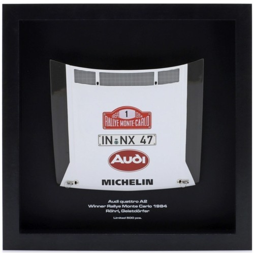 IXWRCW8301 - 1/8 BONNET OF AUDI QUATTRO A2 WINNER RALLYE MONTE CARLO A1984 - ROHRL/GEISTDORFER