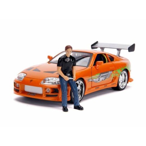JAD31139 - 1/18 TOYOTA SUPRA FAST AND FURIOUS WITH BRIAN FIGURE