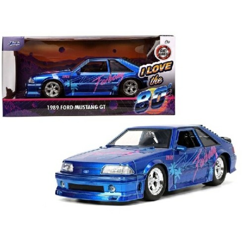 JAD31379 - 1/24 1989 FORD MUSTANG GT FOX BODY I LOVE THE 80S BLUE