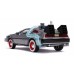 JAD32166 - 1/24 BACK TO THE FUTURE III TIME MACHINE DELOREAN WITH WORKING LIGHTS