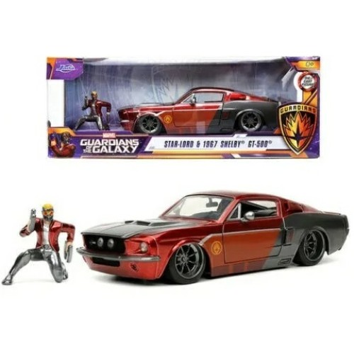 JAD32915 - 1/24 MARVEL STARLORD GUARDIANS OF THE GALAXY FORD MUSTANG WITH FIGURE