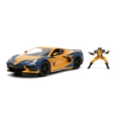 JAD33354 - 1/24 HOLLYWOOD RIDES - CORVETTE STINGRAY 2020 - WITH WOLVERINE