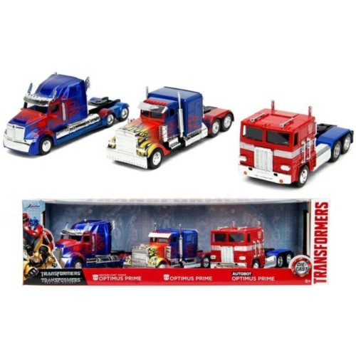 JAD33396 - 1/32 TRANSFORMERS OPTIMUS PRIME 3 CAR COLLECTORS SET