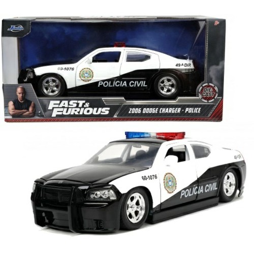 JAD33665 - 1/24 FAST AND FURIOUS 2006 DODGE CHARGER POLICE CAR