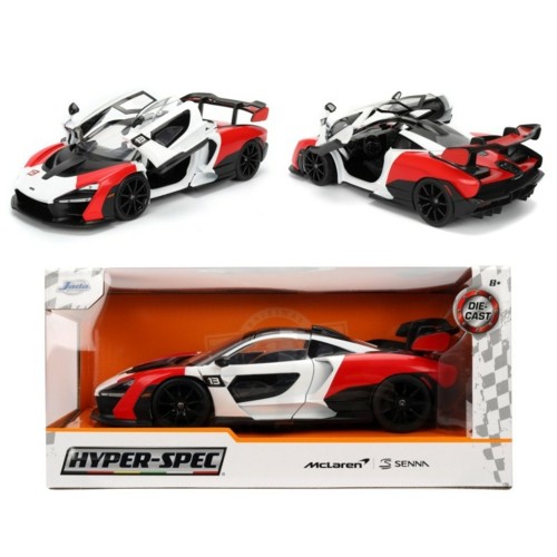 JAD36370 - 1/24 HYPERSPEC - MCLAREN SENNA - WHITE AND RED