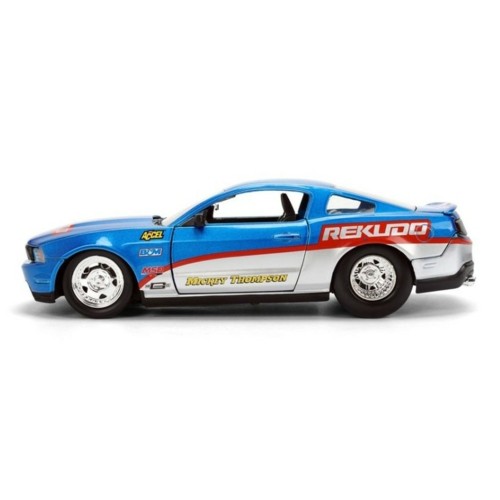 JAD36609  - 1/24 BTM - FORD MUSTANG GT 2010 - BLUE AND SILVER