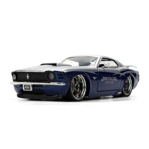 JAD36639 - 1/24 BTM - FORD MUSTANG BOSS 429 1970 - DARK BLUE IRON STALLION