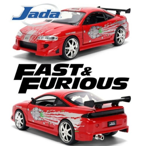 JAD36815 - 1/24 BRIANS MITSUBISHI ECLIPSE W/DOMS MAZDA RX-7 GRAPHICS FAST AND FURIOUS