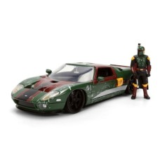 JAD36909 - 1/24 HOLLYWOOD RIDES - 2005 FORD GT W/BOBA FETT