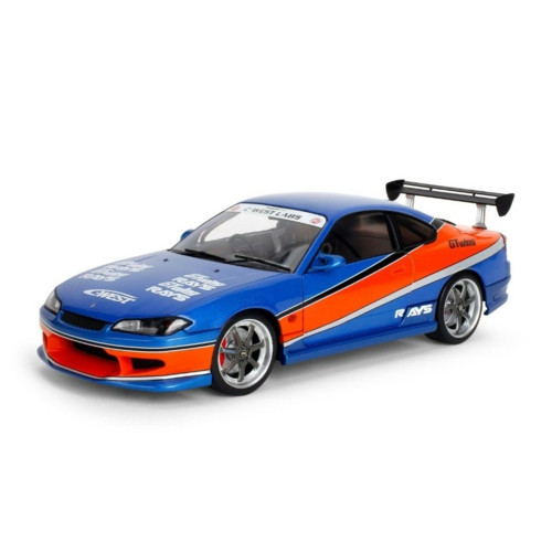 JAD37772 - 1/18 FAST AND FURIOUS - SEANS NISSAN SYLVIA S15 - BLUE AND RED STRIPE JAD37772 - 1/18 FAST AND FURIOUS - SEANS NISSAN SYLVIA S15 - BLUE AND RED STRIPE