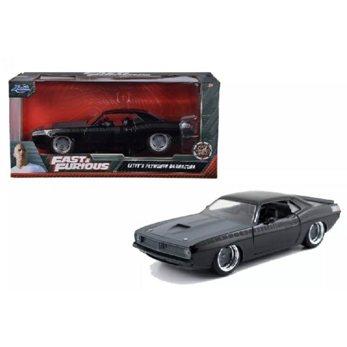 JAD97195 - 1/24 1970 PLYMOUTH LETTYS BARRACUDA FAST AND FURIOUS BLACK