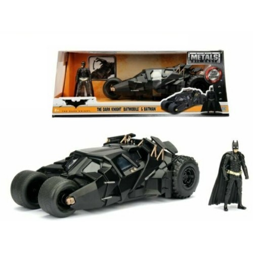 JAD98261 - 1/24 BATMAN 2008 THE DARK KNIGHT BATMOBILE INCLUDES BATMAN FIGURE DC COMICS