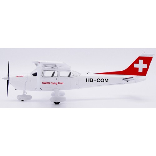 JC172002 - 1/72 SWISS FLYING CLUB CESSNA 172N SKYHAWK REG: HB-CQM WITH STAND