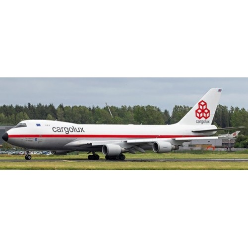 JC20051C - 1/200 CARGOLUX BOEING 747-400F(ER) RETRO LIVERY REG: LX-NCL WITH STAND INTERACTIVE SERIES