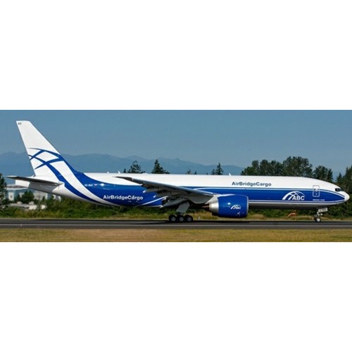 JC20054A - 1/200 AIRBRIDGE CARGO BOEING 777-200LRF FLAP DOWN REG: VQ-BAO WITH STAND