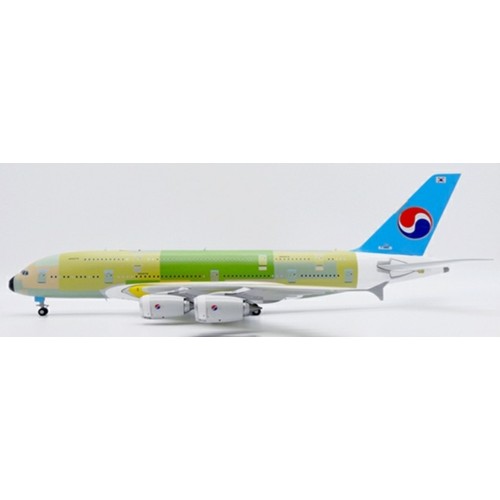 JC20064 - 1/200 KOREAN AIR AIRBUS A380 BARE METAL REG: F-WWSS WITH STAND