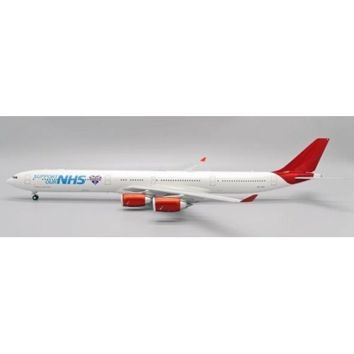 JC20098 - 1/200 MALETH AERO AIRBUS A340-600 THANK YOU NHS REG: 9H-PPE WITH STAND
