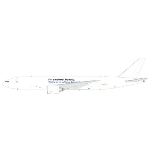 JC20193 - 1/200 LUFTHANSA CARGO BOEING 777-200LRF NATURAL BEAUTY REG: D-ALFJ WITH STAND