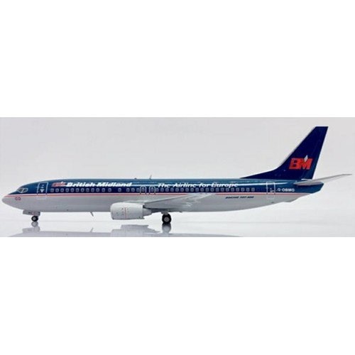 JC20261 - 1/200 BRITISH MIDLAND AIRWAYS BOEING 737-400 THE AIRLINE FOR EUROPE REG: G-OBMG WITH STAND