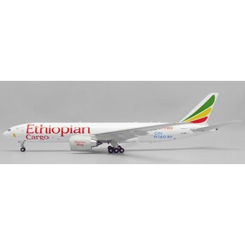 JC20297C - 1/200 ETHIOPIAN CARGO BOEING 777F CAI NIAOINTERACTIVE SERIES REG: ET-APU WITH STAND