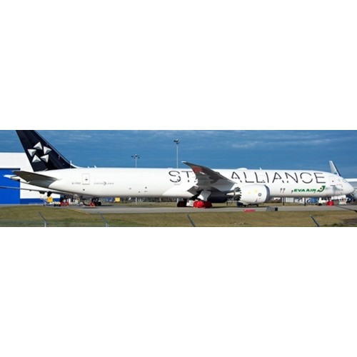 JC20366A - 1/200 EVA AIR BOEING 787-10 DREAMLINER STAR ALLIANCE LIVERY FLAP DOWN REG: B-17812 WITH STAND