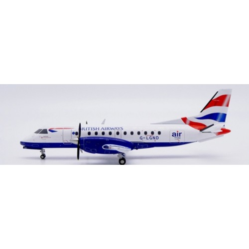 JC20401 - 1/200 BRITISH AIRWAYS (LOGANAIR) SAAB 340B REG: G-LGND WITH STAND