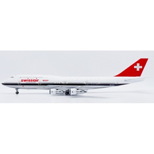 JC20527 - 1/200 SWISSAIR BOEING 747-300M 700TH ANNIVERSARY OF THE SWISS CONFEDERATION POLISHED REG: HB-IGC WITH STAND