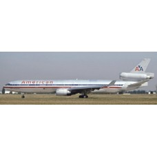 JC20638 - 1/200 AMERICAN AIRLINES MCDONNELL DOUGLAS MD-11 POLISHED REG: N1754 WITH STAND