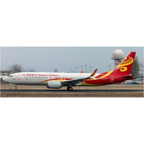 JC2065 - 1/200 HAINAN AIRLINES BOEING 737-8MAX REG: B-1390 WITH STAND