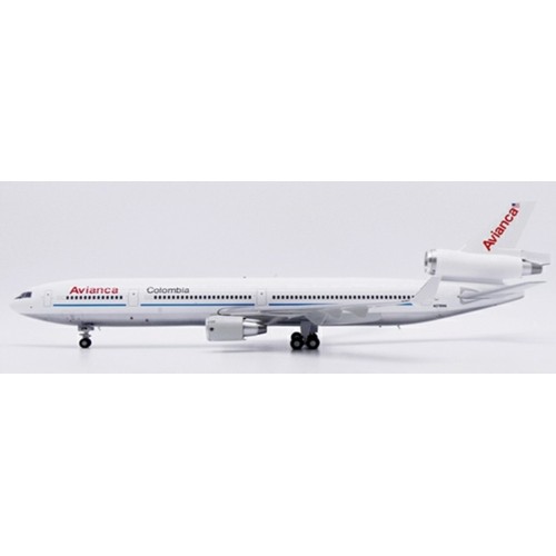 JC20662 - 1/200 AVIANCA COLOMBIA MCDONNELL DOUGLAS MD-11 POLISHED REG: N278WA WITH STAND