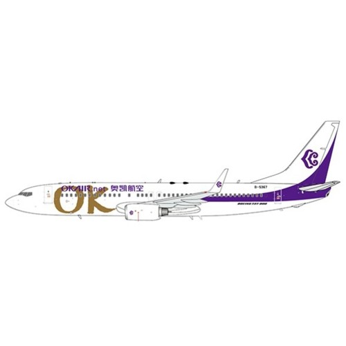 JC2080 - 1/200 OK AIR BOEING 737-800 OLD SCHEME REG: B-5367 WITH STAND   LIMITED 160PCS