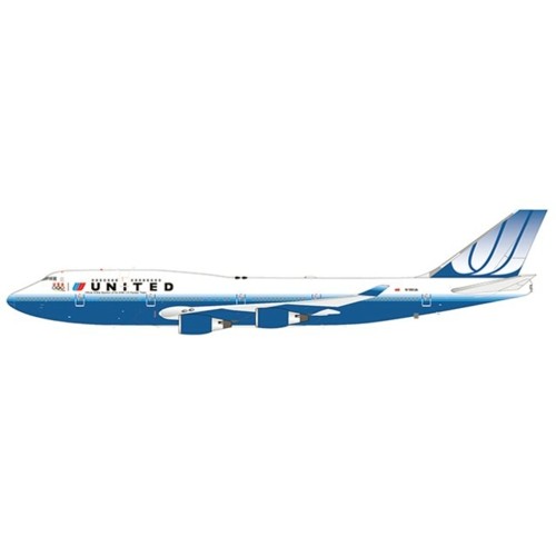 JC2268A - 1/200 UNITED AIRLINES BOEING 747-400 U.S. OLYMPIC TEAM FLAP DOWN REG: N199UA WITH STAND LIMITED 90PCS