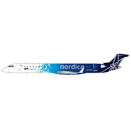 JC2366 - 1/200 LOT POLISH AIRLINES BOMBARDIER CRJ-900 (NORDICA LIVERY) REG: ES-ACB WITH STAND